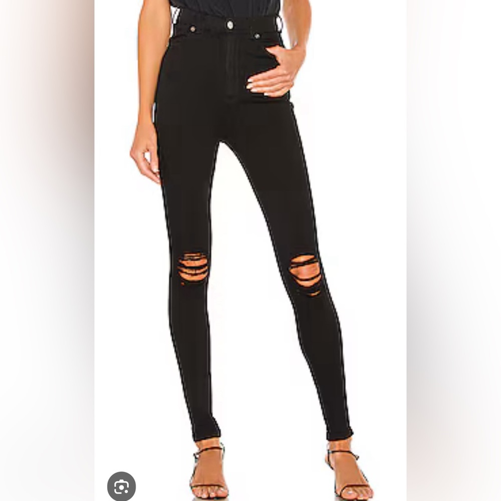 Rag & Bone Yuki Skinny High Rise Coal